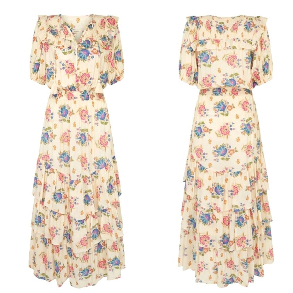🍒NWT🍒 SPELL RUFFLE GOWN XL - Picture 7 of 10